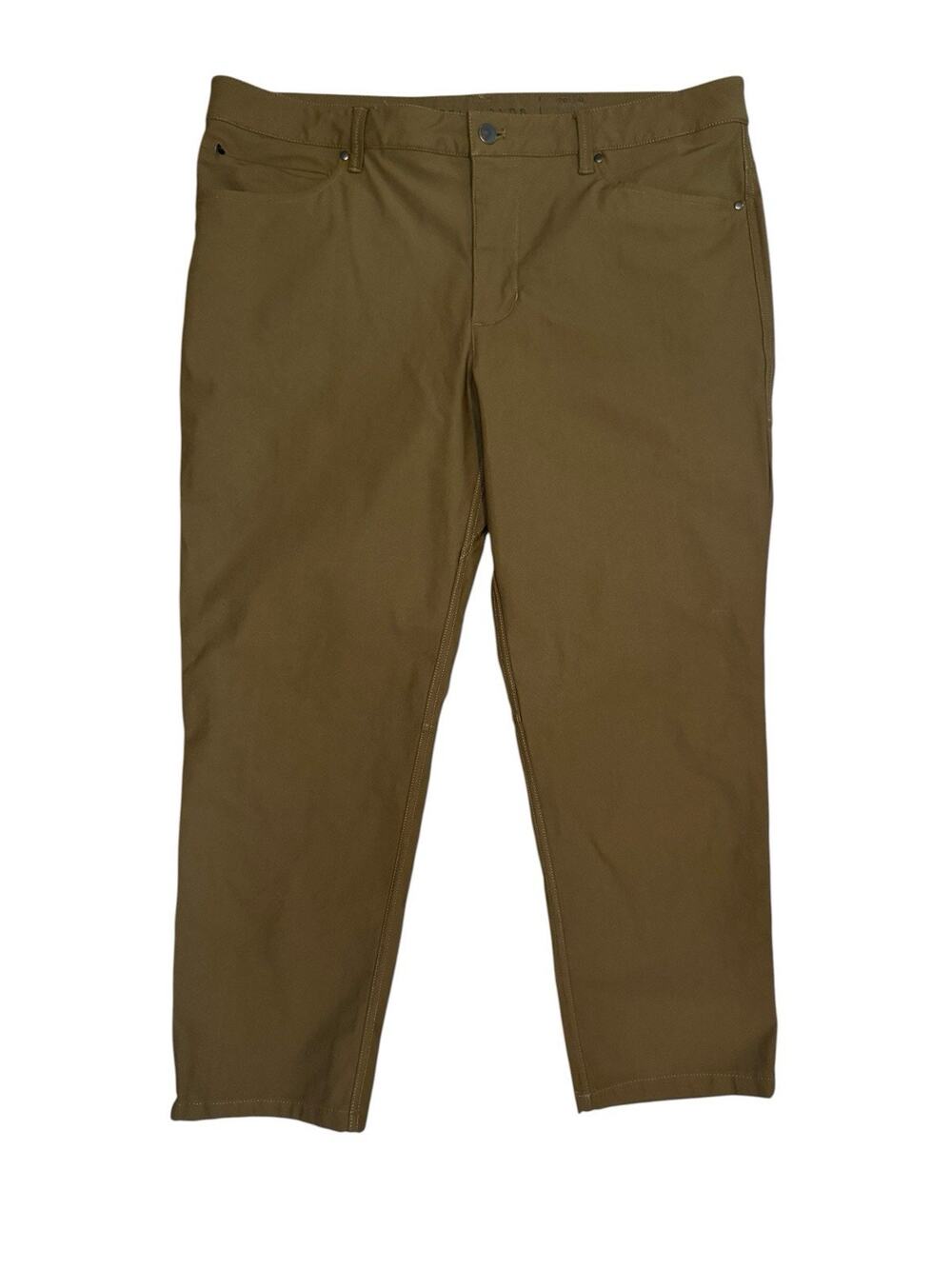 7 Diamonds Infinity Stretch Brown Performance Slim Fit Golf Pants Men's 36 x 26